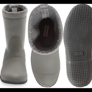 Hunter Original Roll-Top Sherpa Boot Women’s Sz 9 Tundra Grey NIB